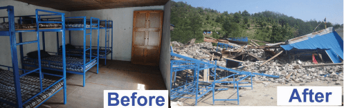 Before and after the April 2015 earthquake